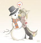  &hearts; ayato carrot cat cute doing_it_wrong feline male oral snowman tail_bell xmas 