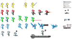  alpha_channel combat darkdoomer female gun male missile pixel_art rayna sci-fi sword weapon yoshi 
