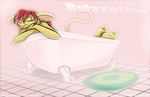  angela bath bathtub eyes_closed female greycat_rademenes mouse red_hair relaxing rodent tub 