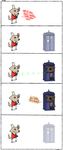  doctor_who jar jinxed jjiinx_(character) mammal plain_background rabbit_wolf raccoon sonic_screwdriver syynx tardis the_doctor white_background 