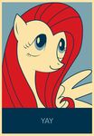  equine female fluttershy_(mlp) friendship_is_magic horse my_little_pony obama parody pony portrait propaganda solo 