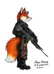  canine clothing fox kalahari male military solo sunglasses uniform weapon 