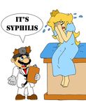  cry crying dr._mario english mario princess_peach super_mario_bros. syphilis 