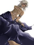  after_sex aftersex ass blush cum cum_on_boy dark_skin male male_focus marik_ishtar solo tattoo white_background yaoi yu-gi-oh! yuu-gi-ou_duel_monsters 