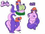  bbw bent_over big_breasts big_butt breasts butt chubby female huge_butt nipples overweight plain_background scalie solo vdisco white_background wide_hips 