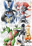  2005 blue_eyes combusken corphish grovyle japanese_text karabiner lucario orange_eyes pok&eacute;mon red_eyes robot swellow translation_request weavile 