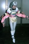 amano_ai amano_ai_(cosplay) asian belt boots cosplay pantyhose petite short_hair silver_hair smile tights video_girl_ai 
