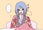  bed blue_hair flu konan naruto naruto_shippuuden pixiv_thumbnail resized sick sickbed surgical_mask yagihashi_akemi 