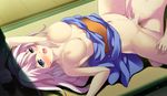  1boy 1girl amanooni_touri artist_request breasts censored chougen_yuuki_mugen_finity cum dandelion_(company) game_cg hagane_kokoro japanese_clothes long_hair mganzy minamura_haruki mizuki_kotora pan penis pussy sex source_request tenki_touri 