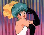  80s absurd_res aqua_hair bow elbow_gloves gloves hair_bow hairbow magical_emi mahou_no_star_magical_emi oldschool 