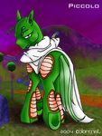  cape colormist crossover dragon_ball dragon_ball_z feral green my_little_pony piccolo solo what_has_science_done 