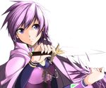  bad_id bad_pixiv_id cape cutting_hair kanten_(kanten328) katrina_(romancing_saga) knife purple_eyes purple_hair romancing_saga_3 saga severed_hair short_hair solo 