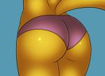  animated butt digimon digimon_(species) female fur j5furry low_res renamon simple_background yellow_fur 