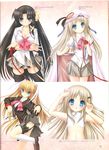  binding_discoloration cleavage kurugaya_yuiko little_busters! noumi_kudryavka school_uniform screening tokido_saya 