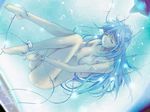  blue_hair laboratory long_hair machine medical science tank technology underwater 