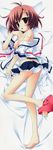  dakimakura hattori_aya koiiro_soramoyou lucie open_shirt oppai pantsu school_uniform studio_ryokucha 