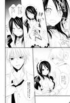  ayuzawa_misaki kaichou_wa_maid-sama! m.s.t. maid monochrome nanami_yasuna nipples open_shirt oppai undressing usui_takumi 