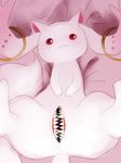  adorably_unsexy crossgender female feral kyubey long_ears lying mahou_shoujo_madoka_magica nightmare_fuel on_back puella_magi_madoka_magica pussy rape_unlikely red_eyes solo spread_legs spreading stare teeth unknown_artist vagina_dentata what 