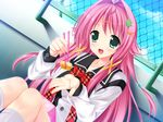  food game_cg mecha-con! narusawa_sora pink_hair seifuku tagme_(character) 