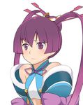  ar_tonelico ar_tonelico_iii bad_id bad_pixiv_id bare_shoulders blush finnel frown hair_ornament long_hair purple_eyes purple_hair solo tamakorogashi twintails 