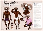  2011 absurd_res balls caprine hi_res hoodie hooves horn keiness looking_at_viewer male mammal model_sheet night* nude ram sheep sitting solo standing texas_hart underwear 