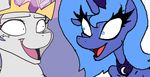  alicorn equine female feral friendship_is_magic horn horns horse mammal mind_control my_little_pony plain_background pony princess princess_celestia_(mlp) princess_luna_(mlp) princess_molestia_(mlp) royalty sibling sisters unknown_artist white_background 