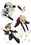  chibi end_of_eternity gun happy jacket reanbell skirt smile trench_coat trenchcoat vashyron weapon zephyr 