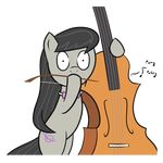  bow_(stringed_instrument) bow_tie cello cutie_mark equine female feral friendship_is_magic horse mammal music musical_instrument my_little_pony octavia_(mlp) plain_background pony shock shocked solo transparent_background unknown_artist 
