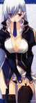  cleavage kimi_ga_yobu_megiddo_no_oka_de nakamura_takeshi natas stick_poster stockings thighhighs 