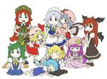  :&gt; :d =_= ^_^ apron arm_grab ascot barefoot bat_wings blonde_hair blue_dress blue_eyes blue_hair blue_ribbon blush_stickers book bow braid buttons carrying chibi china_dress chinese_clothes cirno closed_eyes crescent daiyousei detached_wings dress drooling everyone fairy_wings flandre_scarlet fork green_eyes green_hair hair_bow hair_ornament hairclip hand_on_headwear hand_on_hip happy hat hat_ribbon head_wings highres hong_meiling ice ice_wings izayoi_sakuya kneeling knife koakuma lap_pillow large_bow long_hair lying maid maid_headdress mary_janes multiple_girls necktie nervous open_book open_mouth patchouli_knowledge peconica petting pink_dress purple_dress purple_eyes purple_hair reading red_dress red_eyes red_hair red_ribbon remilia_scarlet ribbon rumia saliva seiza shoes short_hair side_ponytail sidelocks silver_hair sitting skirt skirt_set smile star striped striped_dress the_embodiment_of_scarlet_devil touhou twin_braids v_arms vertical_stripes vest waist_apron wings yellow_ribbon 