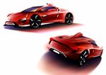  concept_art ground_vehicle motor_vehicle namco no_humans official_art red ridge_racer 