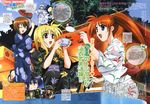  fate_testarossa mahou_shoujo_lyrical_nanoha mahou_shoujo_lyrical_nanoha_strikers reinforce_zwei spread takamachi_nanoha yagami_hayate yukata 