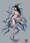  17173 china chinese cleavage horns journey_to_the_west long_hair oppai 