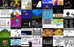  80s 90s battletoads blonde_hair castlevania donkey_kong donkey_kong_jr. ending final_fantasy game_boy hat kirby kirby_(character) lara_croft legend_of_zelda leon_s_kennedy link mario metroid oldschool pauline pokemon princess_daisy princess_peach resident_evil samus_aran sonia_belmondo super_mario super_mario_bros. the_legend_of_zelda tomb_raider 