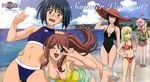  beach bikini busou_renkin cleavage hayasaka_ouka mizugi muto_mahiro tagme tsumura_tokiko victoria 