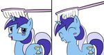  brushie_brushie_brushie colgate_(mlp) comic cutie_mark equine female feral friendship_is_magic horn mammal my_little_pony plain_background solo tocupine toothbrush unicorn white_background 