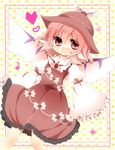 bad_id bad_pixiv_id fang frilled_sleeves frills hat heart musical_note mystia_lorelei saibi short_hair solo touhou wide_sleeves wings 