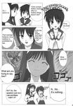  artist_request doujinshi greyscale hard_translated long_sleeves monochrome multiple_girls seo_akira toono_akiha translated tsukihime 