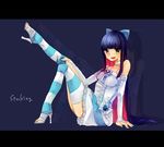  high_heels highres open_shoes panty_&amp;_stocking_with_garterbelt smile stocking_(character) stocking_(psg) 