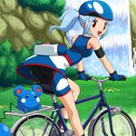  ass azurill blue_hair gloves kyogre lowres marina marine_(pokemon) pokemoa pokemon pokemon_battle_revolution red_eyes soara 