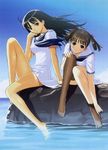  2girls school_uniform sora_no_iro_mizu_no_iro tagme thighhighs thighs tony undressing 