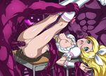  1girl artist_request blonde_hair bow breasts censored character_request choker cure_rhythm gangbang green_eyes group_sex hair_bow minamino_kanade monster nipples penis precure pussy rape sex suite_precure torn_clothes vaginal 