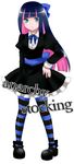  dress goth gothic highres panty_&amp;_stocking_with_garterbelt solo stocking_(character) stocking_(psg) 
