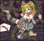  artist_request blonde_hair blush insemination legwear monster object_insertion restrained source_request stockings tears tentacle thighhighs uterus vaginal vaginal_insertion vaginal_object_insertion x-ray 