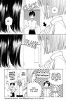  3girls arima_souichirou breast_grab comic directional_arrow grabbing greyscale guided_breast_grab hard_translated izawa_maho kareshi_kanojo_no_jijou miyazawa_yukino monochrome multiple_boys multiple_girls tsuda_masami watermark 