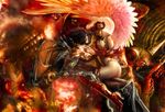  artist_request body_armour demons fire leather_wings man_woman netherworld phoenix tagme 