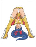  absurdres ass choudenji_machine_voltes_v highres miniskirt oka_megumi panties simple_background skirt solo underwear 