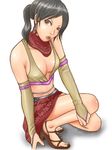  black_hair brown_eyes sandals solo tekken zafina 