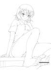  artist_request barefoot cum feet foot footjob misaka_mikoto monochrome penis source_request to_aru_kagaku_no_railgun to_aru_majutsu_no_index 