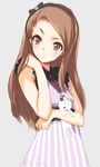  :/ blush brown_hair doll doll_hug hairband idolmaster idolmaster_(classic) kawata_hisashi long_hair minase_iori solo stuffed_animal stuffed_bunny stuffed_toy 